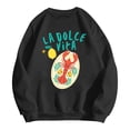 thumbnail image 3 of DuoJiaJ T-Shirt Décontracté Imprimé Col Rond pour Femmes Hommes Tenue Confortable Quotidienne Parfaite avec Jeans et Espadrilles Mode Hiver Tissu Doux Grande Taille Chandails à Capuchon Femmes, 3 of 3