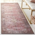 thumbnail image 2 of SAFAVIEH Tucson Sally Oriental Machine Washable Runner Rug, Pink/Beige, 2'6" x 6', 2 of 12