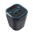 thumbnail image 2 of Car Power Inverter, 12V/24V To 220V Converter, Type-C Multi-function Charger, 150W Peak Power, 200W Max Load, QC 3.0 Fast Charging, LED Display, For Gasoline Diesel Vehicles, 2 of 9