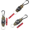 thumbnail image 5 of 3pcs 4 in 1 Paracord Keyring, Paracord Keychain for Navigation Compass Survival Whistle, Multifunctional Carabiner Clip for Campground Hiking, 5 of 5