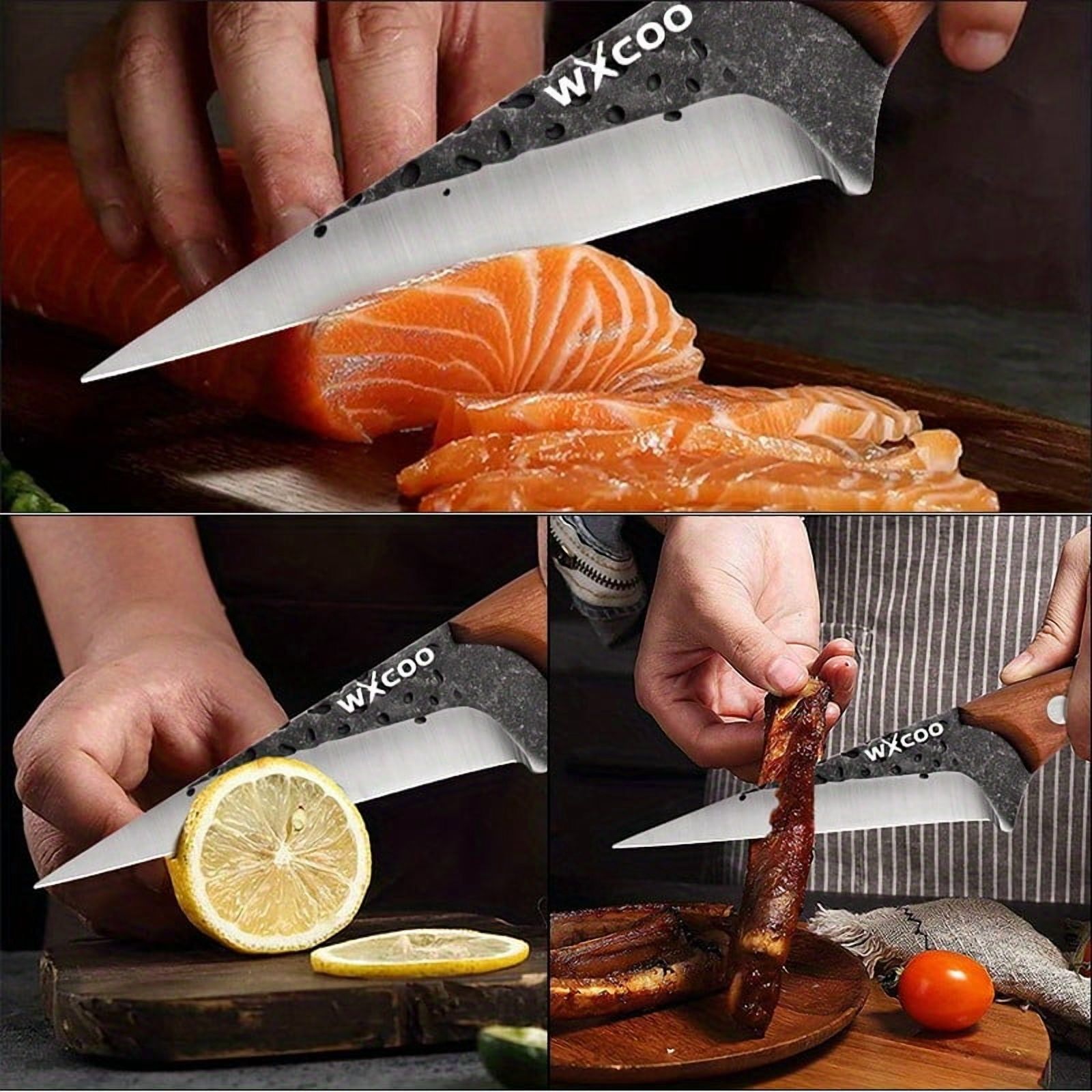 Professional Stainless Steel Chef Knife Multipurpose Knife Utility Knife Sharp Boning Knife Sashimi Knife Beef Knife