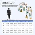 thumbnail image 4 of Hirioo Colorful Insects for Men's Pajama Sets 2 Piece Pjs Men's Long-Sleeved Pajama Set Button Down Sleepwear,S-XXL-Large, 4 of 7