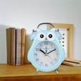 thumbnail image 4 of Alarma silenciosa que no hace tictac con luz nocturna y repetición, funciona con pilas y fácil de configurar, lindo reloj decorativo de búho para niños, dormitorio de niñas Xemadio 2034725-1, 4 of 9