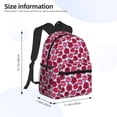 thumbnail image 2 of Pofeuu Rose Flowers Print Laptop Backpack Travel Canvas Backpack for School Lightweight and Comfortable Backpack College Backpack Schoolbag, 2 of 6