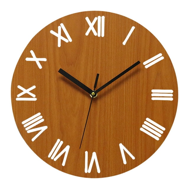Reloj de pared de madera 30 cm para oficina Sunnimix Reloj de pared para sala de estar