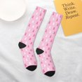 thumbnail image 6 of Bingfone Compression Socks for Women and Men Long Socks for Running Athletic Cycling Nurse-Breast Cancer Awareness5, 6 of 8