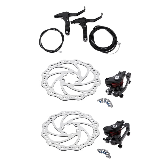 Bicicleta Bicicleta Freno De Disco Mecánico Y Trasero 160 Mm Con Tornillos Y Cable Sunnimix Freno de disco de tracción de línea de bicicleta