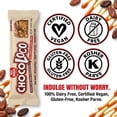 thumbnail image 3 of Dairy Free Crispy Chocolate Bar with Nougat – Vegan, Gluten Free, Kosher Parve Chocolate Candy Bar – Tastes Like Milk Chocolate – Choco Loco Snack Bars (6), 3 of 7