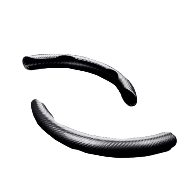 Funda para volante Riwesomey de coche Con patrón de fibra de carbono PVC colorido