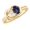 Alexandrite, variant on 1 to 6 Carat Oval 14K Yellow Gold LAB GROWN Gemstone and LAB GROWN Diamond Engagement Ring (1ct Center, AAAA Heirloom Quality) Emerald 1 Carat Size: 6