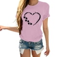 thumbnail image 1 of Pxiakgy Vente Chaude! T-Shirt Trèfle de la Saint-Patrick pour Femmes Chanceux Irlandais Manches Courtes T-Shirt Graphique Trèfle Mode Décontractée Imprimé Amour Col Rond Manches Courtes T-Shirt, 1 of 4