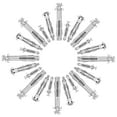 thumbnail image 4 of MLINS 30 Pcs Drywall Anchor Hanging Masonry 7.80X1.90X1.90CM Silver, 4 of 8