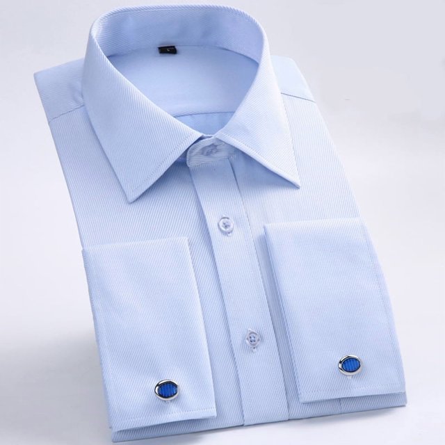 Chemise Habillée à Manches Longues pour Hommes, Coupe Régulière, Taille M-6TG
