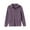 Purple, variant on Woman Jackets Casual Long Sleeve Open Front Loose Zip up Outerwear Tops Solid Color Lapel Neck Comfy Coats with Pockets Navy 12