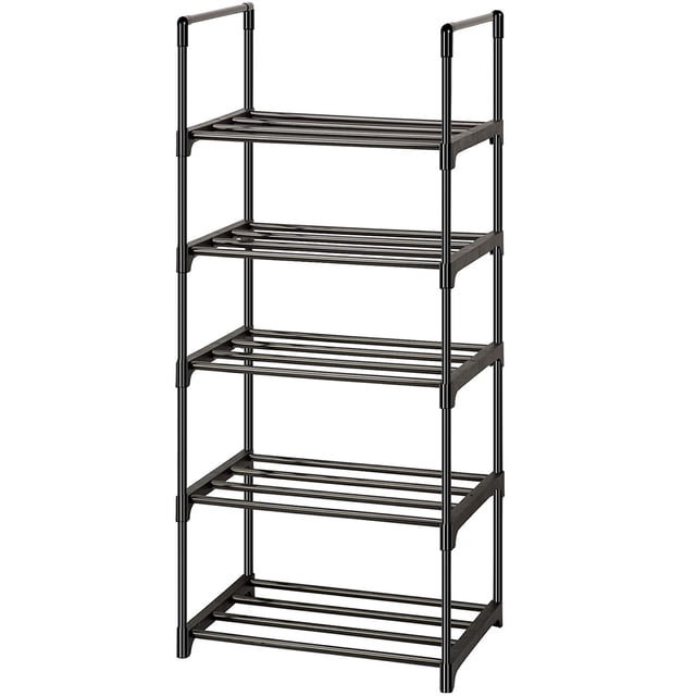 Muyoka Zapatero Almacenamiento 5/8 Niveles Tubos de metal Zapatero Organizador Multifuncional Zapatero Fácil de montar Zapatero para pasillo Dormitorio Entrada Sala de estar Muyoka Hogar