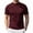EU62_Wine, variant on Lumtrix Mens Mock Turtleneck Shirts Short Sleeve Casual Shirts Fitted Solid Color Pullover Tops Wine XL
