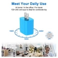 thumbnail image 5 of USB C Block, FiveBox 20W PD USB C Charger Block, 3 Pack Type C Charger Fast Charging USB C Wall Charger Plug Power Adapter USB C Brick Cube Box Charging Station Compatible for iPhone, Android, Blue, 5 of 7