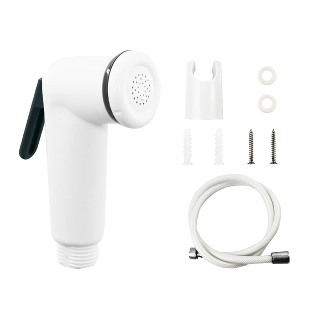 WHEANG Water Pipe Nozzle Multi Functional Bathroom Pressure Booster Spray Set High Pressure Rinse & Feminine Wash Nozzle Faucet Companion One Size White