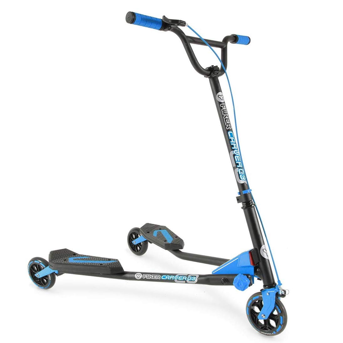 Yvolution Y Fliker Carver C3 Foldable Wiggle Drift Scooter for