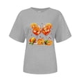 thumbnail image 3 of T-shirt à Manches Courtes Imprimé Col Rond Décontracté pour Femmes, 3 of 3