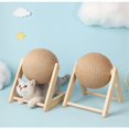 thumbnail image 7 of Cat Scratcher Toy, 7.08" Cat Scratching Ball Toy, Sisal Scratcher Ball, Spinning Cat Ball Toy, Solid Wood Scratching Toy for Cats & Kittens, Indoor Interactive Pet Toy - 2Pcs(Spinning Cat Ball), 7 of 7