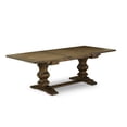 thumbnail image 3 of East West Furniture Lassale 7-piece Wood Dining Set in Brown/Light Sable, 3 of 6