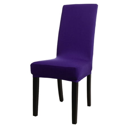 Stretch Polyester Spandex Dining Chair Covers Protector,Solid Color