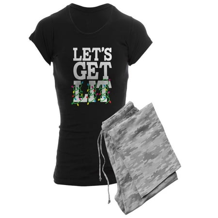 

CafePress - Lets Get Lit - Women s Dark Pajamas