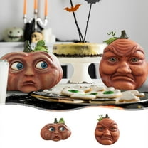 XGFHYJEH Halloween Pumpkin Decorations Indoor, Halloween Tabletop Decoration Ornament, Halloween Scary Props Decor for Home Party Bedroom Living Room