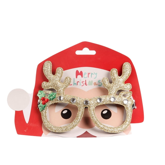 Xihbxyly Artículos para Mujeres Por Menos de 10 Dólares. Adornos Navideños, Gafas para Fiesta de Graduación, Accesorios para Disfracciones de Niños y Adultos, Marco para Gafas de Graduación con Astas