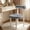 Gray, variant on BTFYOU Small Armless Teddy Fleece Vanity Desk Chair, Ergonomic Design with Back & Lumbar Support, Cozy Computer Chair for Bedroom, Makeup Room, Teens and Adults (Black and White)