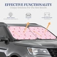 thumbnail image 3 of Kdxio Hand Drawn Strawberry Print 2-Piece Sun Shade Front Windshield - Foldable Car Front Window Sunshades for Most Sedans SUV Truck, 3 of 6
