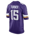 thumbnail image 3 of Men's Nike Dallas Turner Purple Minnesota Vikings  Player Game Jersey, 3 of 6