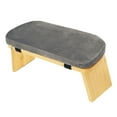 thumbnail image 3 of Meditation Bench Folding Kneeling Stool with Soft Cushion Portable Wooden Prayer Stool for Yoga and Seiza, 3 of 9