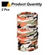 thumbnail image 3 of Uxcell 2pcs Gaiter de Cuello de Verano Unisex Máscara Facial de Protección Solar, Camo Naranja, 3 of 7