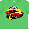 thumbnail image 4 of Inktastic Race Car 4th Birthday Boys Toddler T-Shirt, 4 of 5