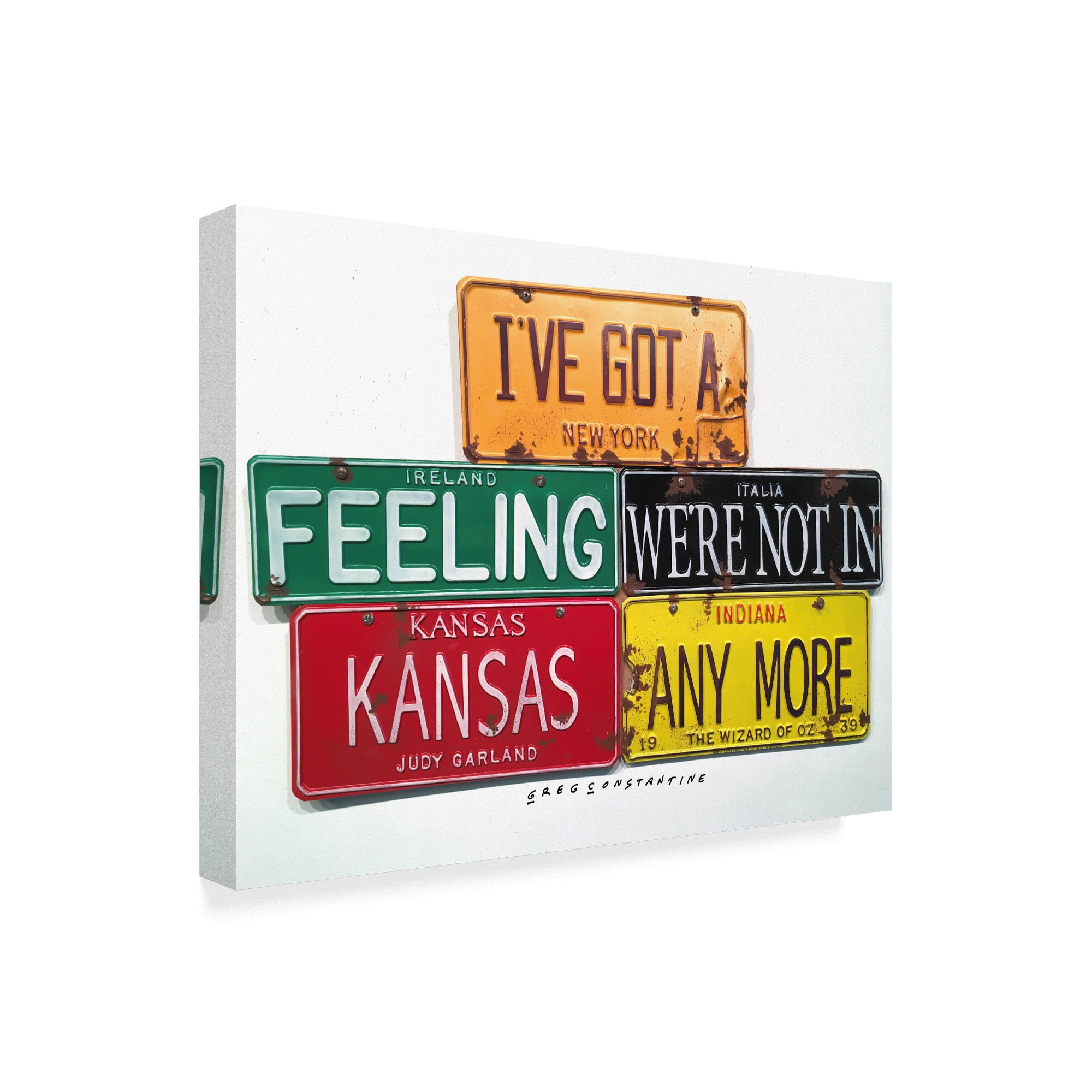 Trademark Fine Art 'Garland Not In Kansas' Canvas Art by Gregory Constantine