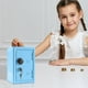 thumbnail image 5 of Caja fuerte metálica para niños con llave y combinación de 3 dígitos | Mini caja de ahorro con contraseña para niños y niñas | Ranura para monedas, cajón, gran capacidad | 18x12x10 cm | Banco seguro, 5 of 9