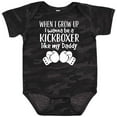 thumbnail image 3 of Inktastic Kickboxing Future Kickboxer Like Daddy Boys or Girls Baby Bodysuit, 3 of 5