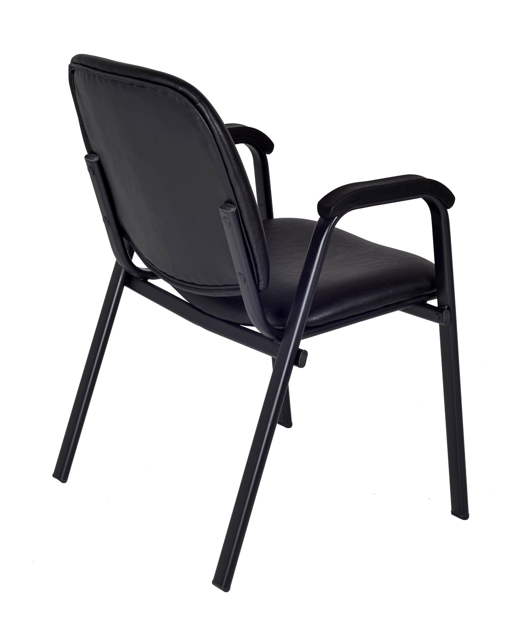 Regency Ace Vinyl Stack Chair (18 pack)- Black