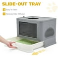 thumbnail image 5 of Uforic Large Enclosed Cat Litter Box with Lid Drawer Type Easy to Clean,with Litter Scoop,Gray, 5 of 6