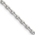 thumbnail image 7 of 925 Sterling Silver 2.75mm Beveled Oval Cable Chain 24 Inch, 7 of 7