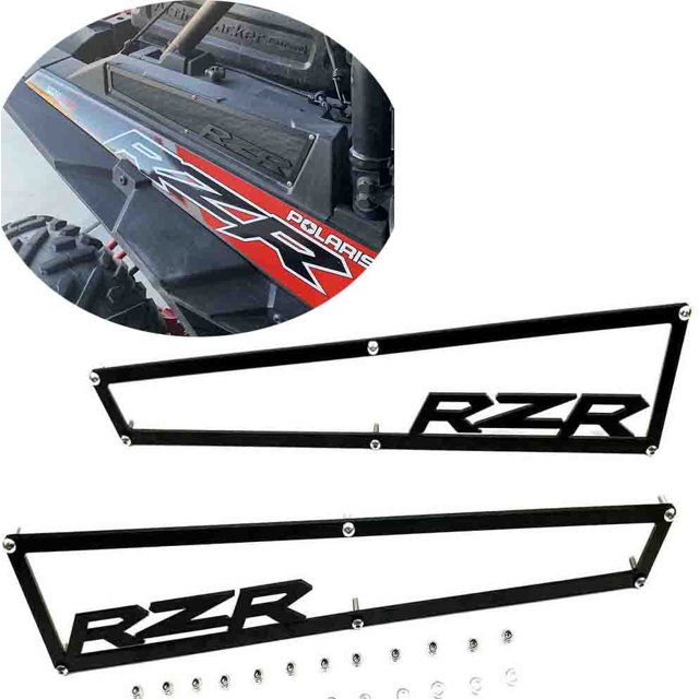 2014-2018 Polaris RZR XP 1000 XP4 1000 y Turbo cubiertas de ventilación laterales incluye hardware de acero inoxidable""aluminio negro anodizado""1 par