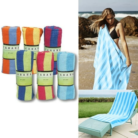 Shower Cabana - 2 Jumbo Beach Pool Bath Towel Swim Absorbent %100 Cotton Drying Shower 30