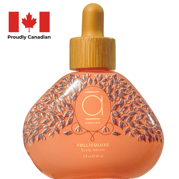 Scalp Serum for Hair Regrowth & Shedding Control — 7 Active Ingredients with Peptides & Plant Stem Cells, 100% Plant-Based, No Fragrance, All Hair Types, 60 ml | Folliculuxe by Amalgam