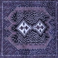 thumbnail image 1 of Ahgly Company Indoor Square Persian Blue Traditional Area Rugs, 7' Square, 1 of 4