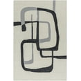 thumbnail image 2 of Hauteloom Aero Wool Living Room, Bedroom Area Rug - Contemporary - Ash, Jet Black - 8' x 10', 2 of 6