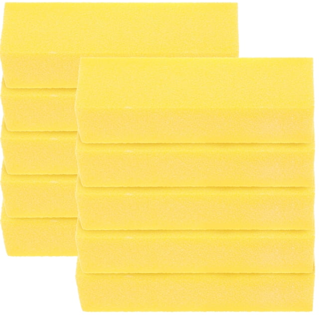 Shisuyan Nail Manicure Set Sponge Rectangular Professional Nail Experts Home Use 10Pcs 3.7x1x1In