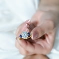 thumbnail image 6 of Rosec Jewels Certified Lab Created Diamond Engagement Ring for Women - Statement Diamond Sapphire Ring - EF-VS Quality, 10K Yellow Gold, US 7.00, 6 of 9