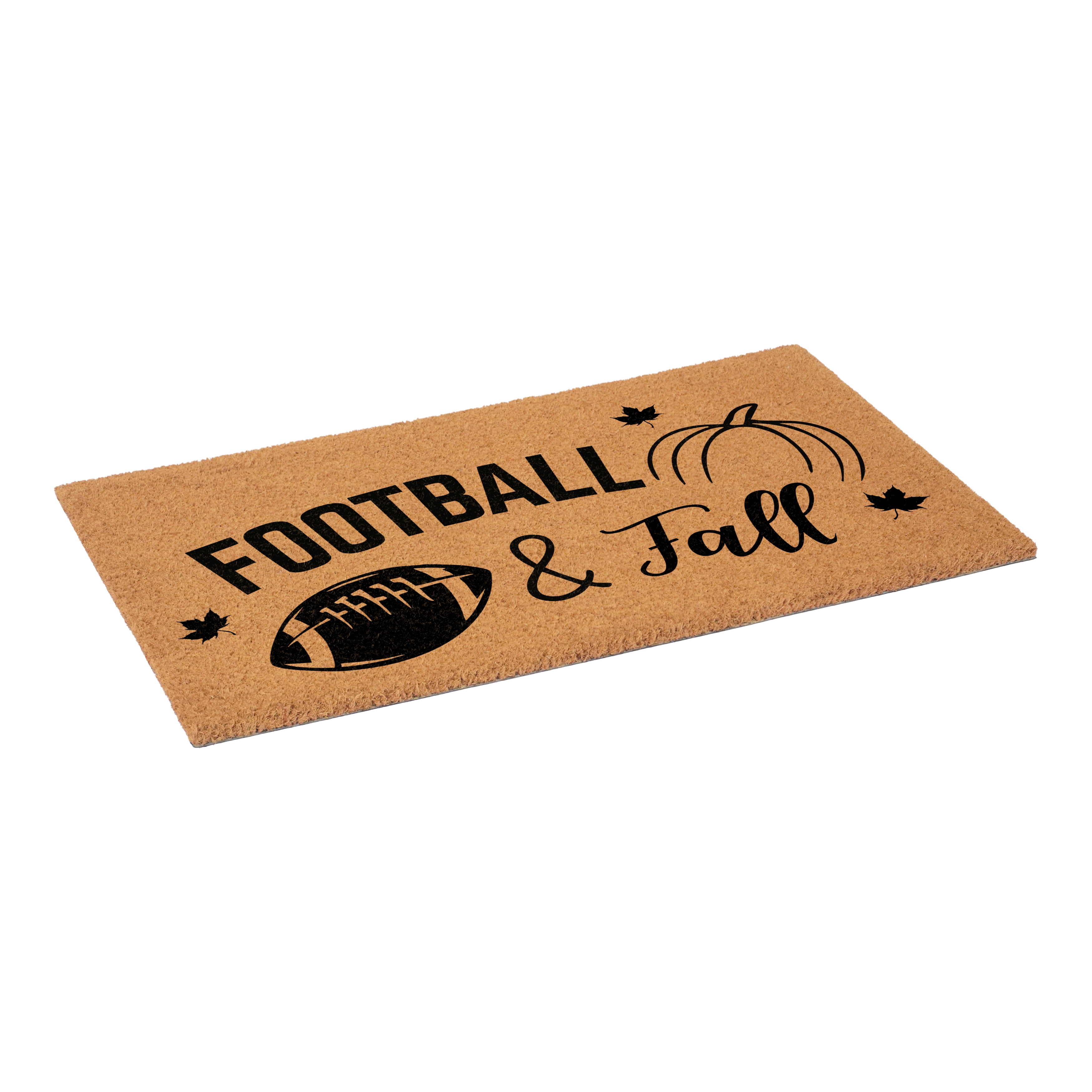 Football & fall Doormat, 17" x 29"